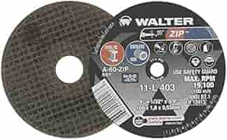 Walter 11L403 Zip Cutting and Grinding Cutoff Wheel [Pack of